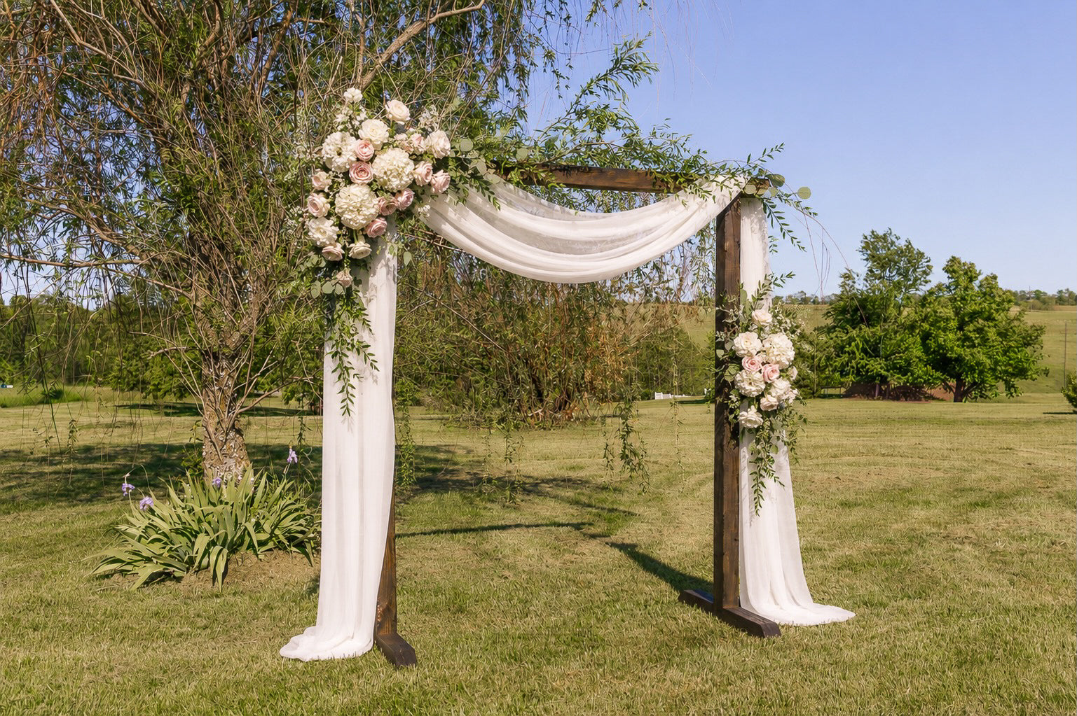 Darkwood Beam Wedding arch daily rental